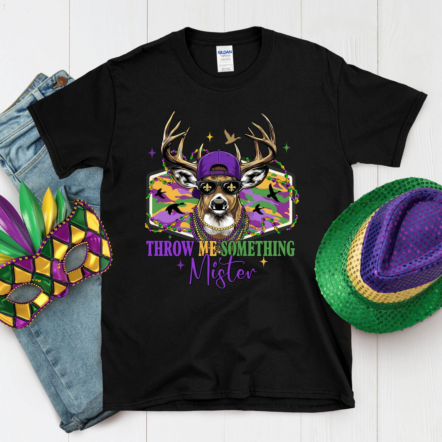Throw Me Something Mister Mardi Gras Tee