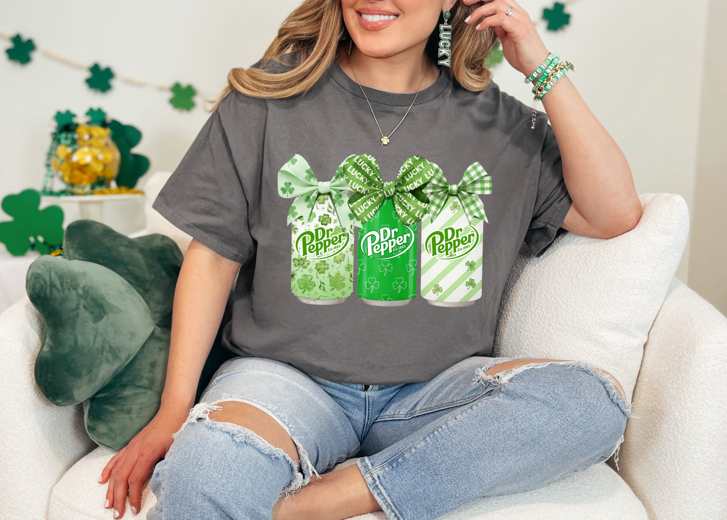 🍀🥤 Lucky Dr Pepper St. Patrick’s Day Tee