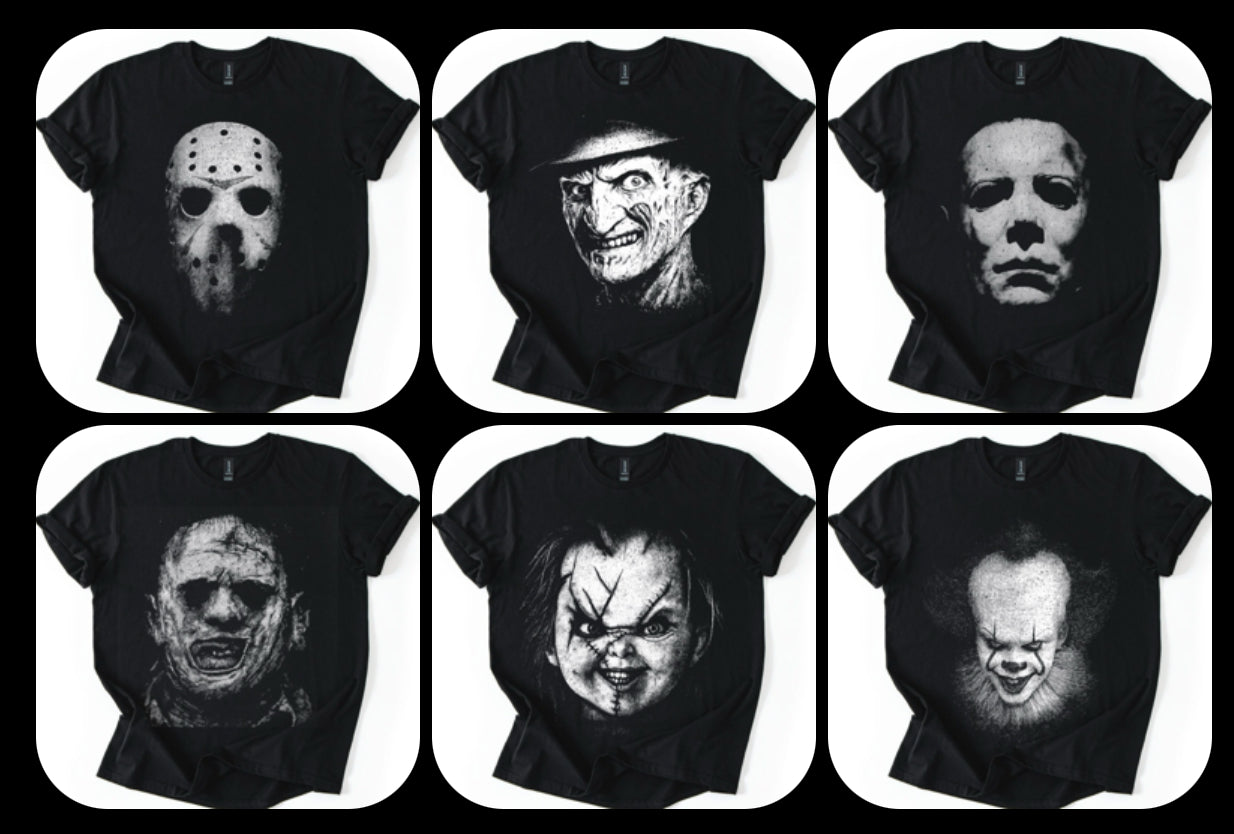 🩸 Horror Legends Graphic Tees