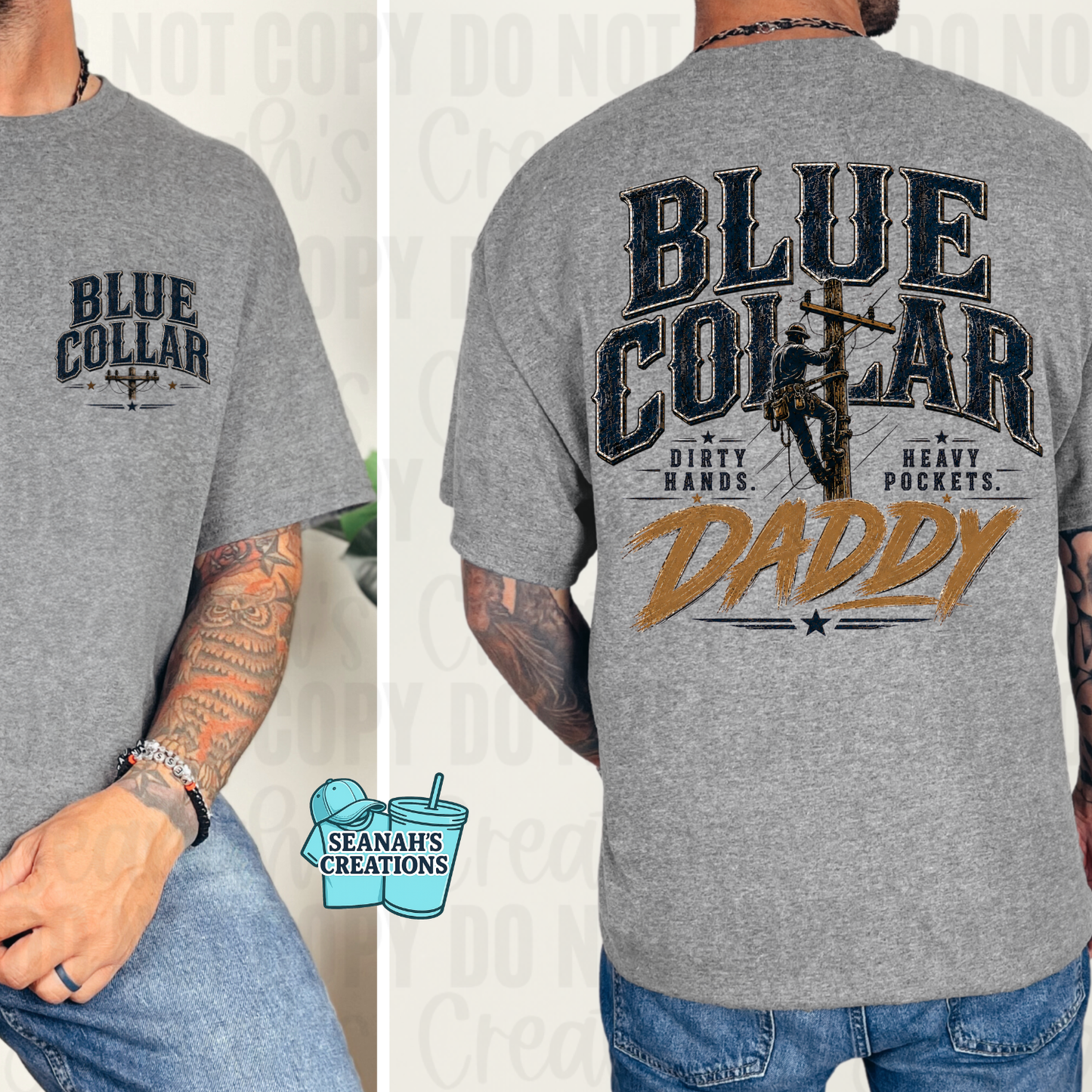 Blue Collar Daddy Tee