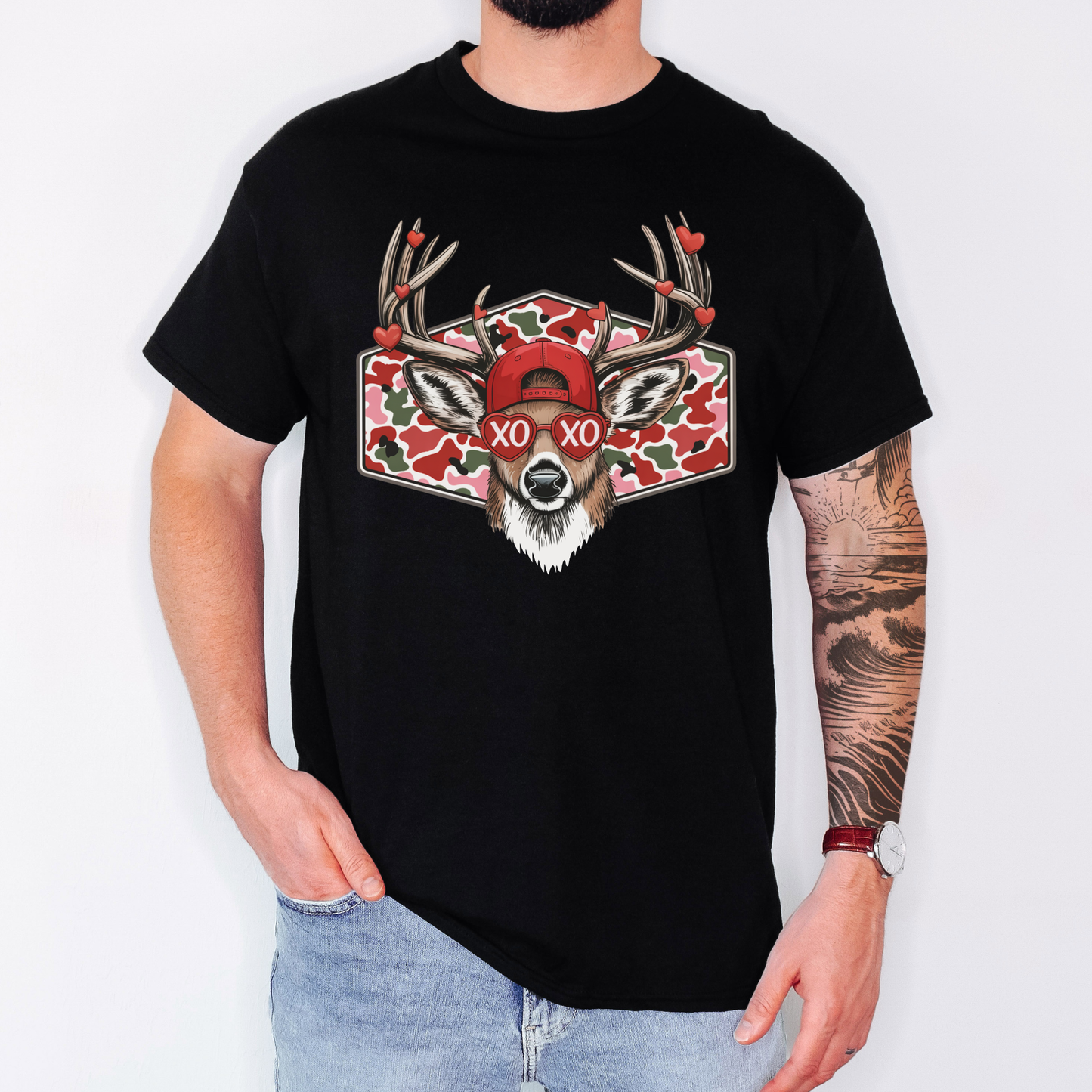 ❤️ XO Buck Valentine Graphic Tee 🦌