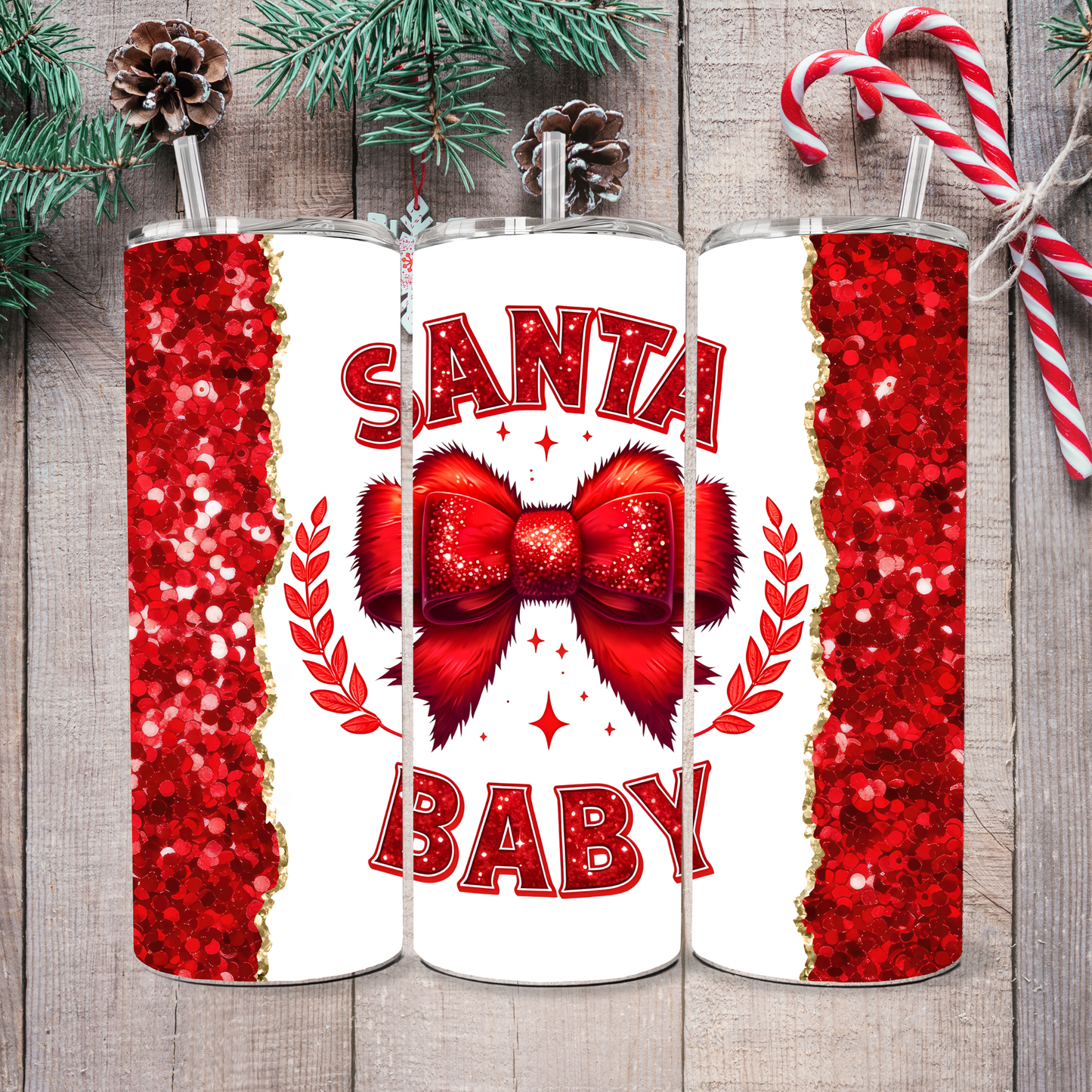 ๐๐ Santa Baby 20oz Holiday Tumbler ๐๐