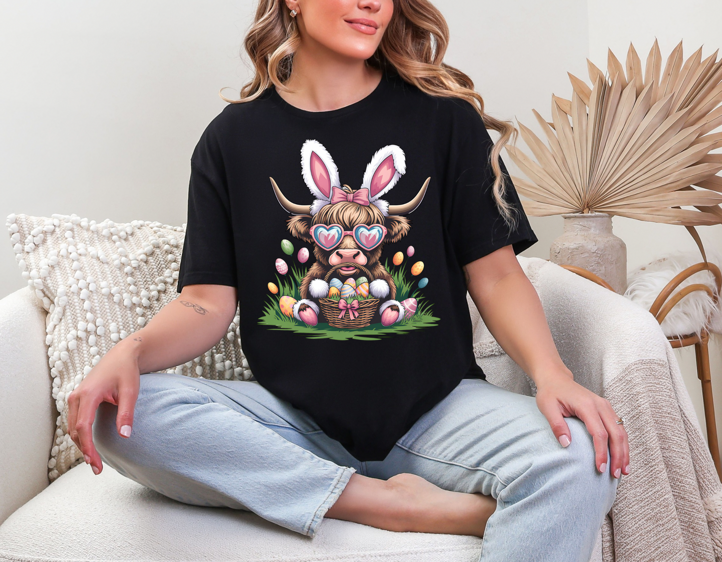 ๐ฐ๐ธ Highland Cow Easter Tee