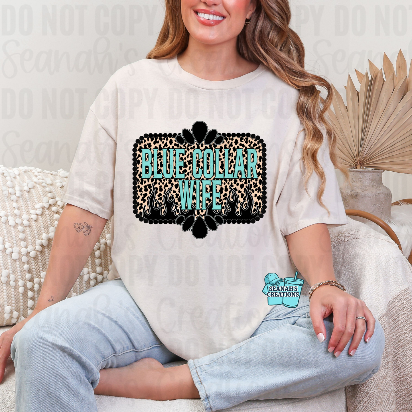 🩵Blue Collar Wife Tee