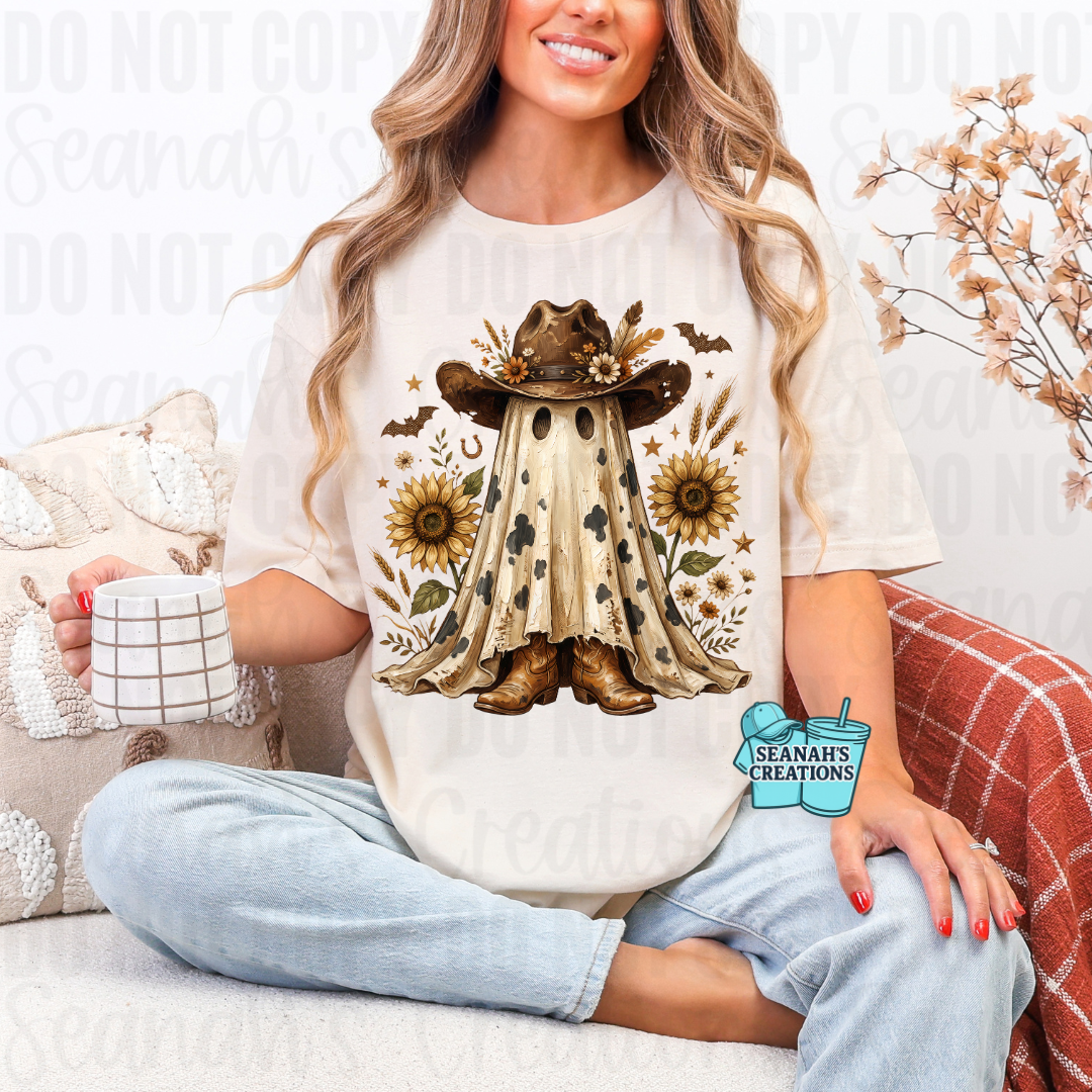 👻 Western Cowgirl Ghost Tee