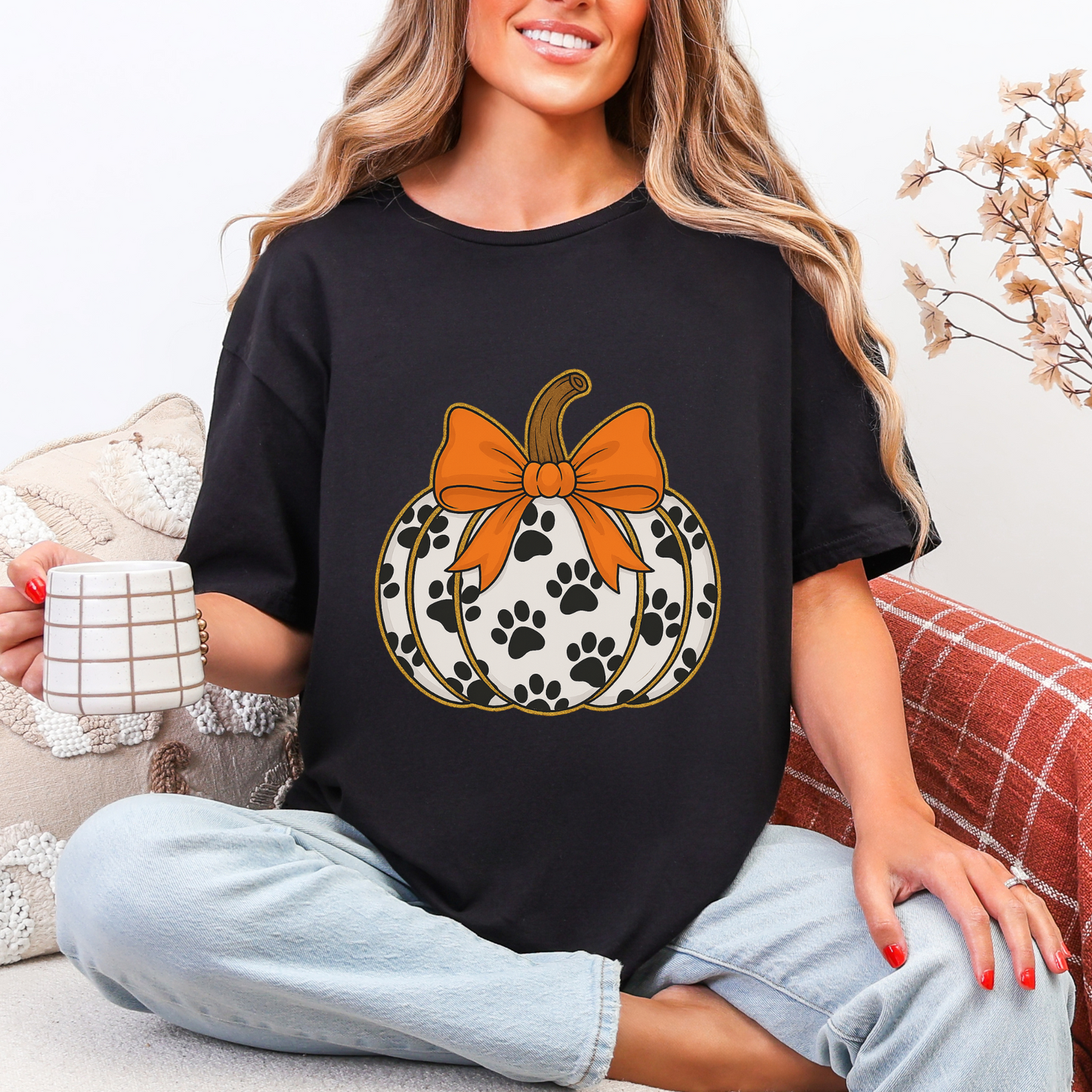 πΎπ Paw Print Pumpkin T-Shirt ππΎ