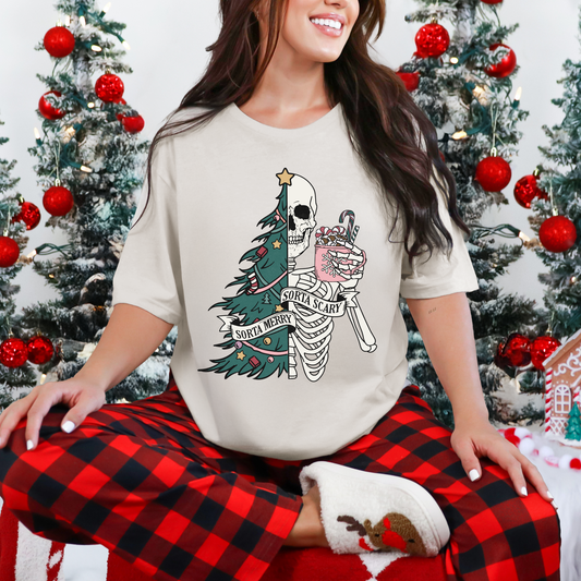 🎄☠️ Sorta Merry, Sorta Scary Tee ☠️🎄