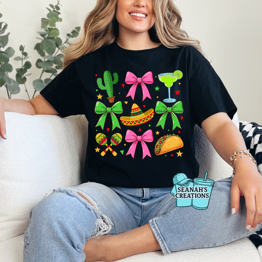 Fiesta Bows & Margaritas Tee