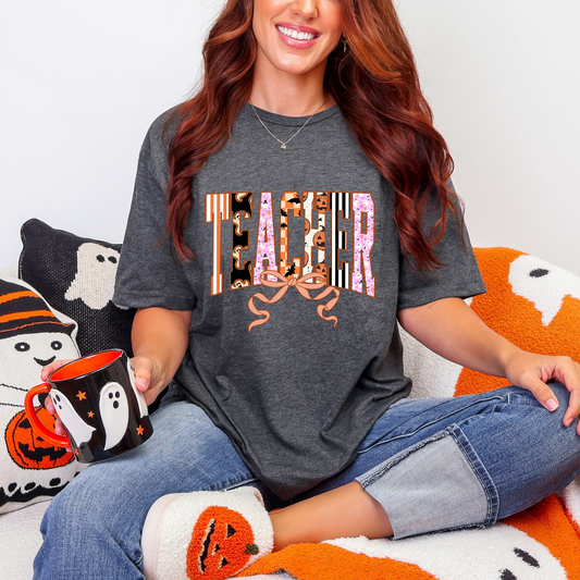 Halloween Teacher Tee 🎃🍎