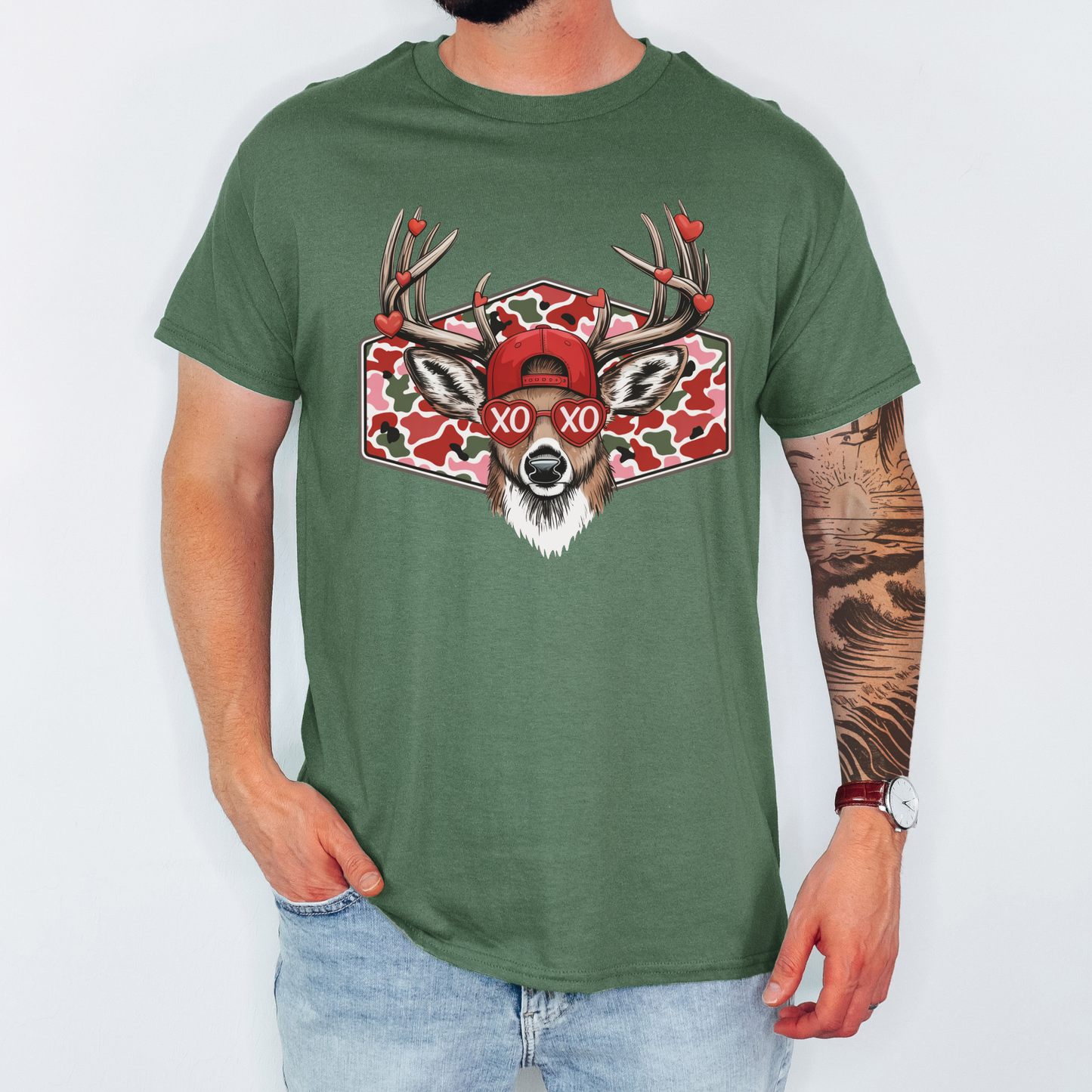 ❤️ XO Buck Valentine Graphic Tee 🦌