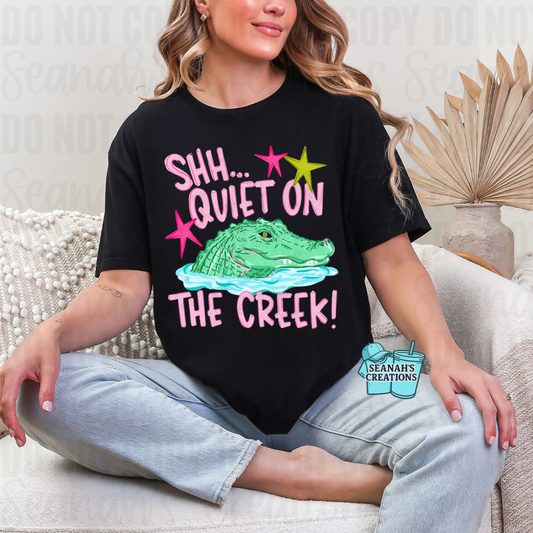 🐊🩷 Quiet On The Creek Tee