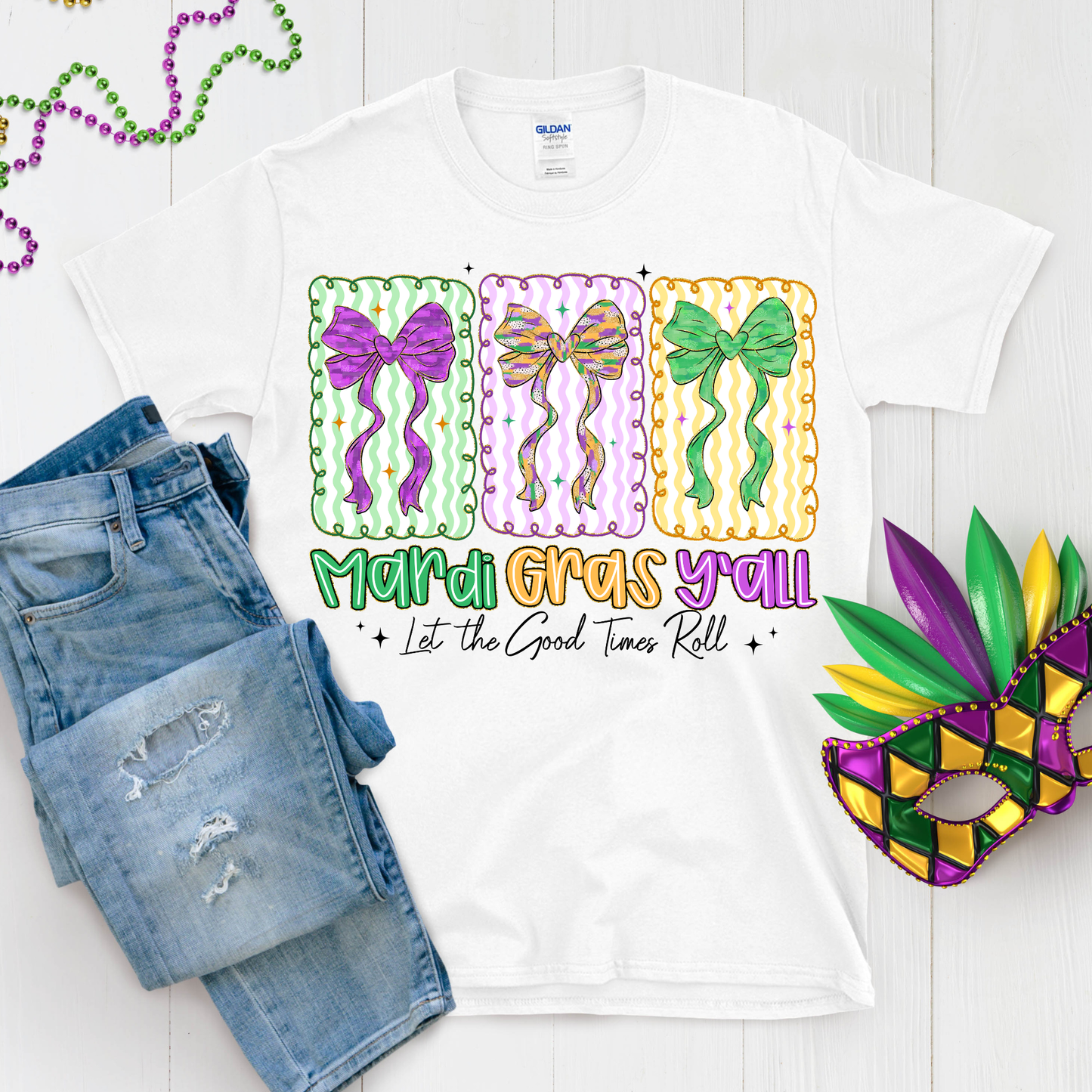 🎭 Mardi Gras Y’all Tee 🎭