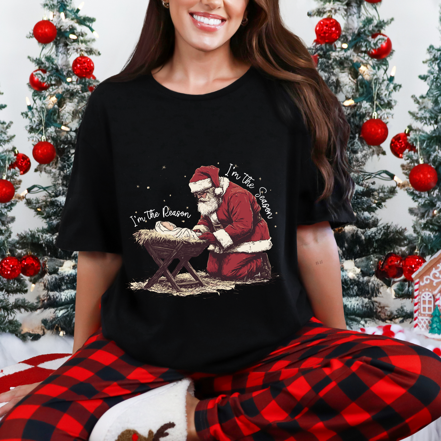 “I’m the Reason / I’m the Season” Christmas Tee 🎄❤️