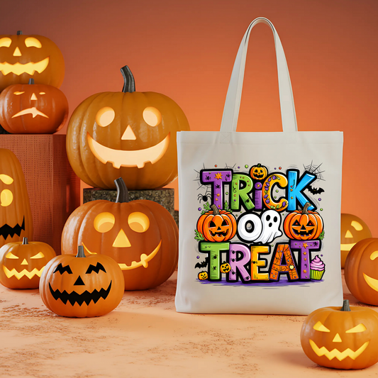 🎃🛍️ Trick-or-Treat Halloween Tote Bag 👻✨