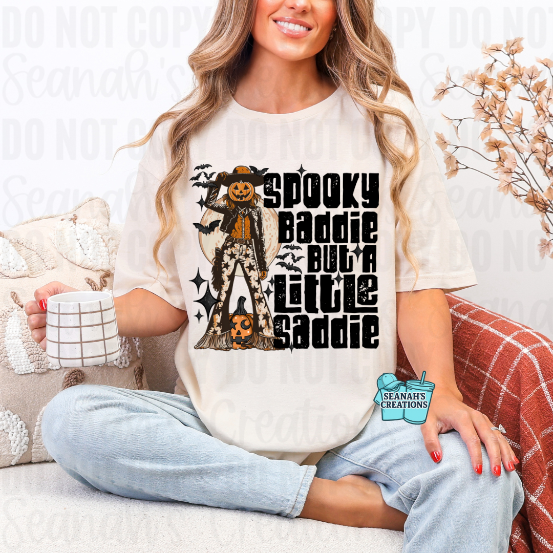 🤠🎃 Spooky Baddie But A Little Saddie Tee