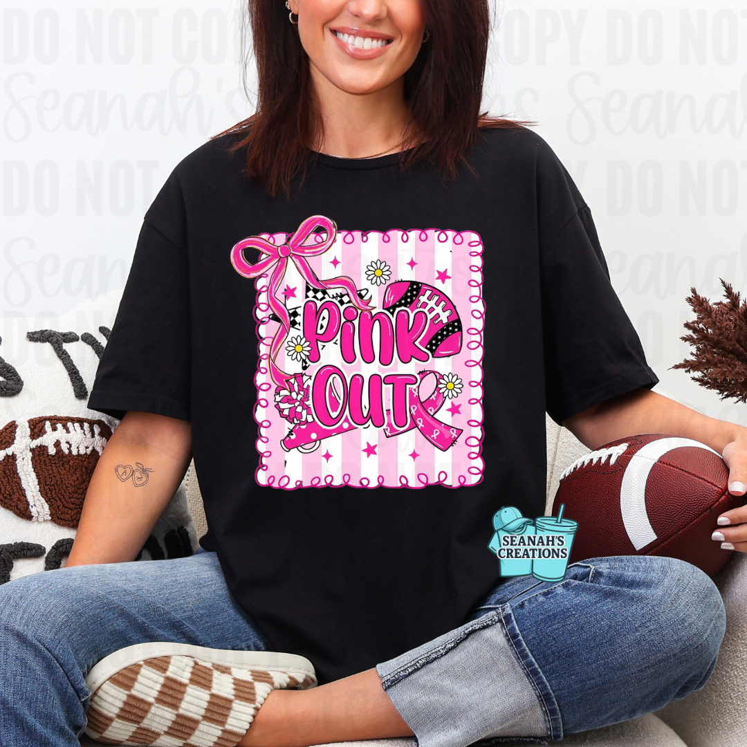 🩷🏈 Pink Out Football Tee