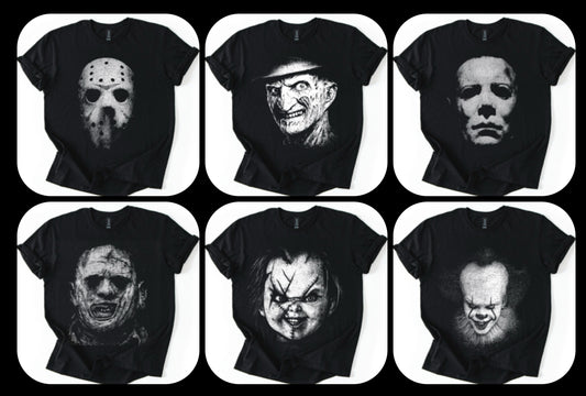 🩸 Horror Legends Graphic Tees