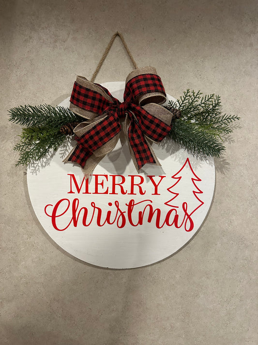 Merry Christmas door sign