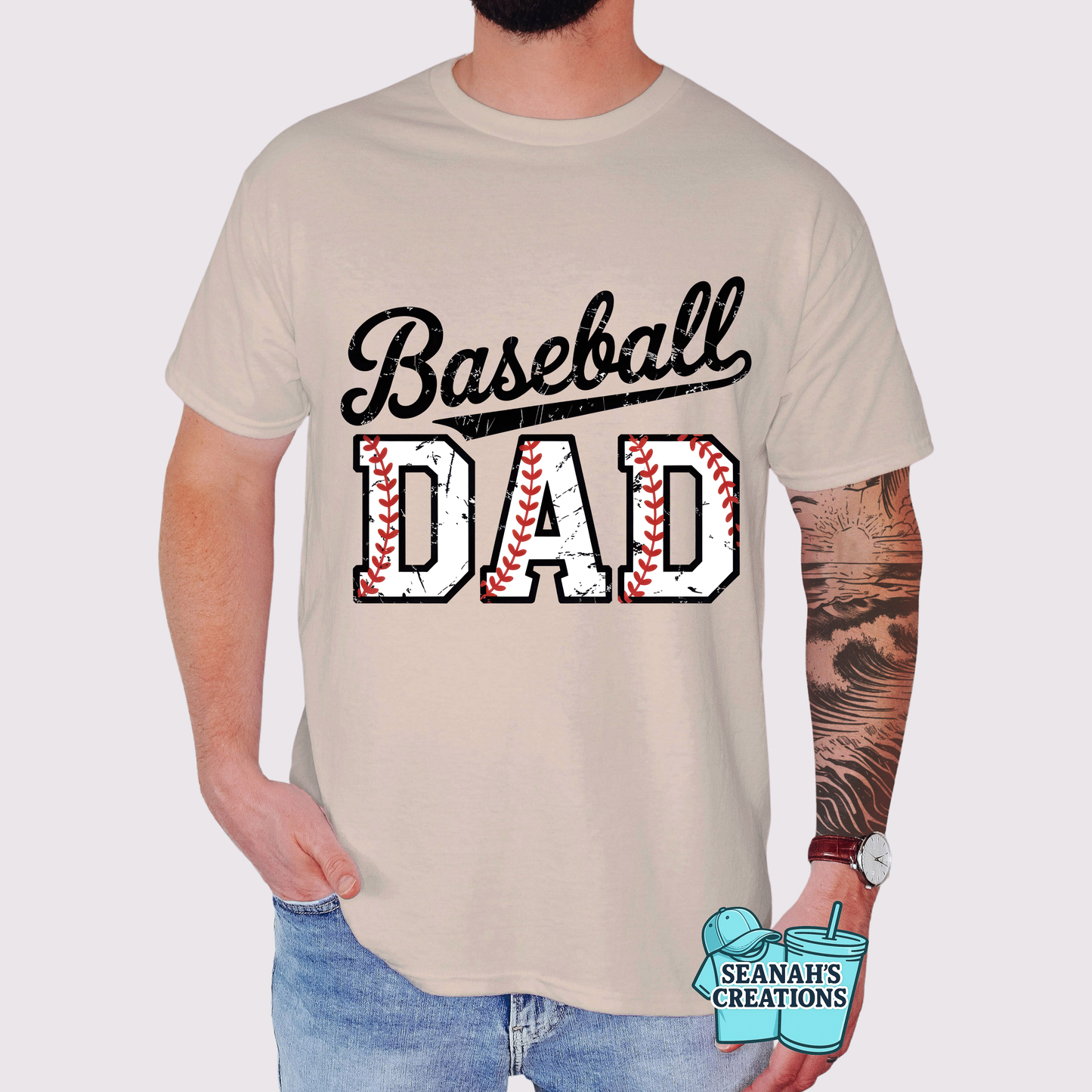 ⚾🖤 Baseball Dad Tee