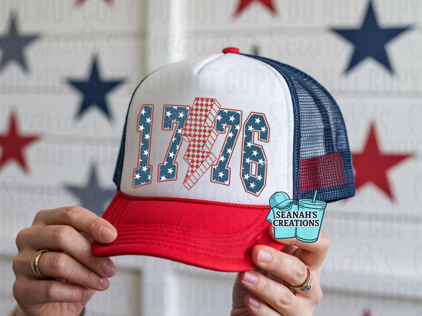 1776 Lightning Trucker Hat