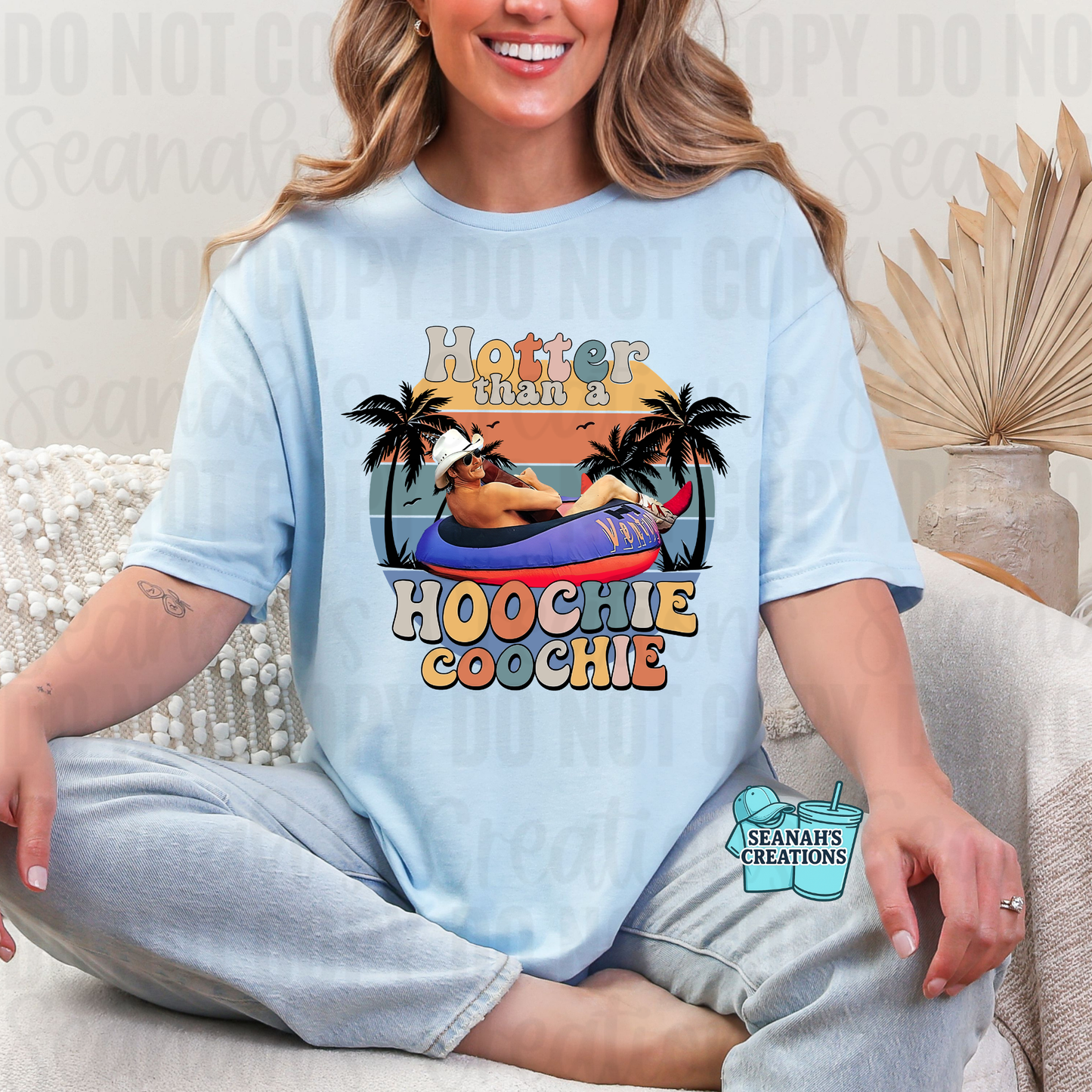 🌴 Hotter Than A Hoochie Coochie Sunset Tee 🌅