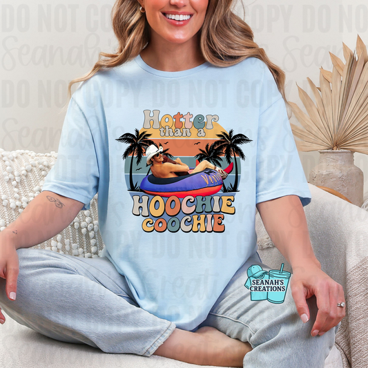 🌴 Hotter Than A Hoochie Coochie Sunset Tee 🌅