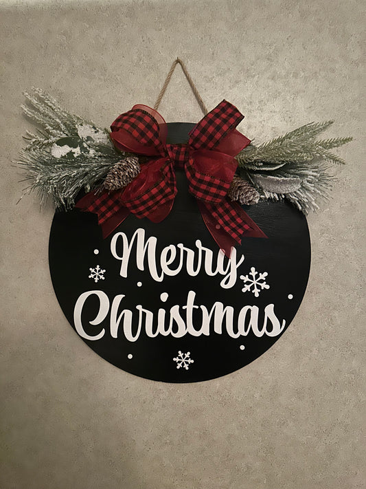 Merry Christmas door sign