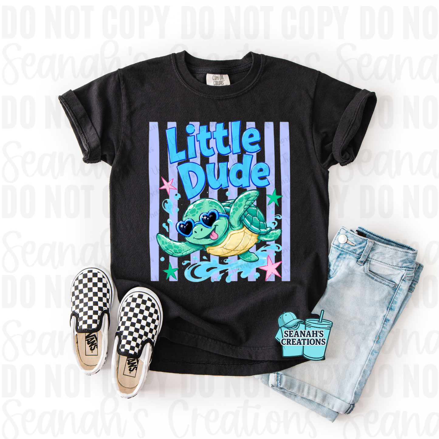 Little Dude Sea Turtle Tee