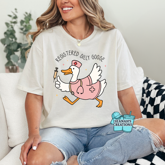 🪿 Registered Silly Goose Nurse Tee