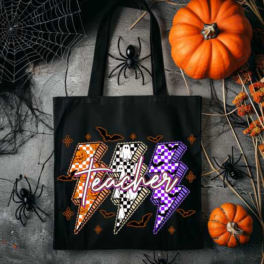 🎃🕷️ Halloween Teacher Tote 🕷️🎃
