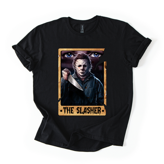 🎃 The Slasher Graphic Tee – Michael Myers Inspired