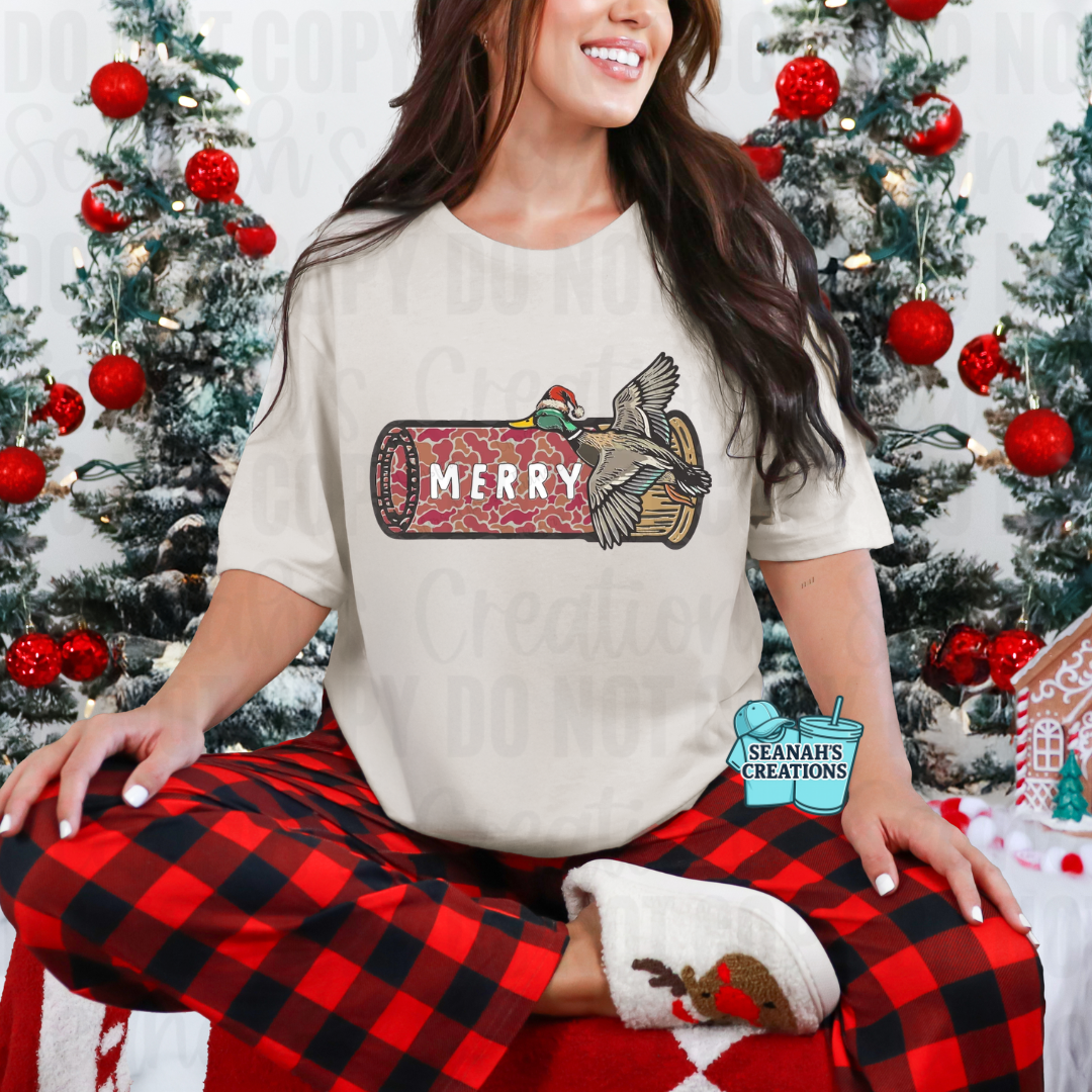 🦆🎄 Merry Duck Call Christmas Tee