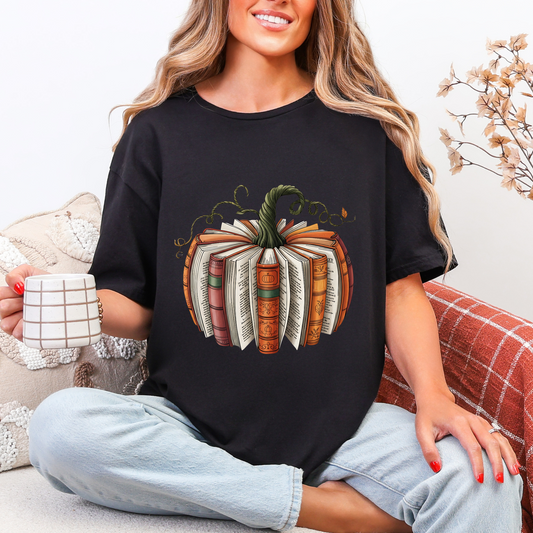 📚🍂 Book Lover Pumpkin Tee