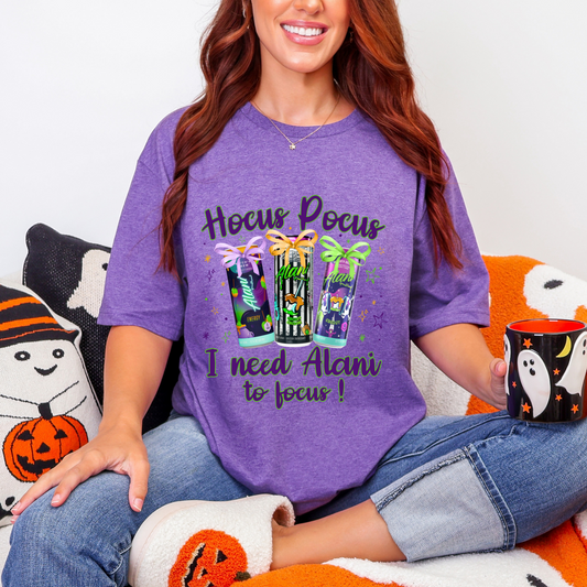 🧙‍♀️✨ Hocus Pocus – I Need Alani to Focus Tee ✨🧃