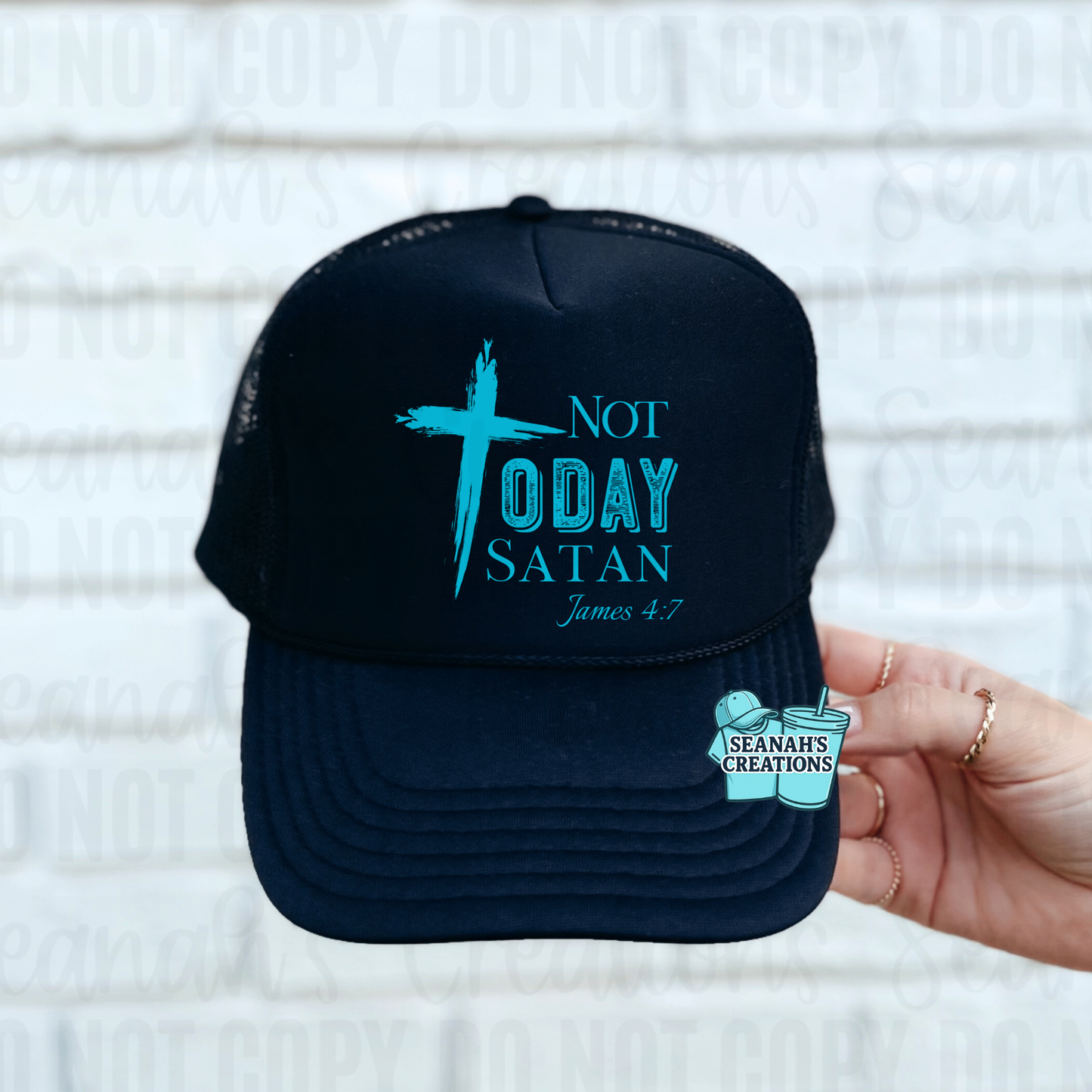 ✝️ Not Today Satan Trucker Hat