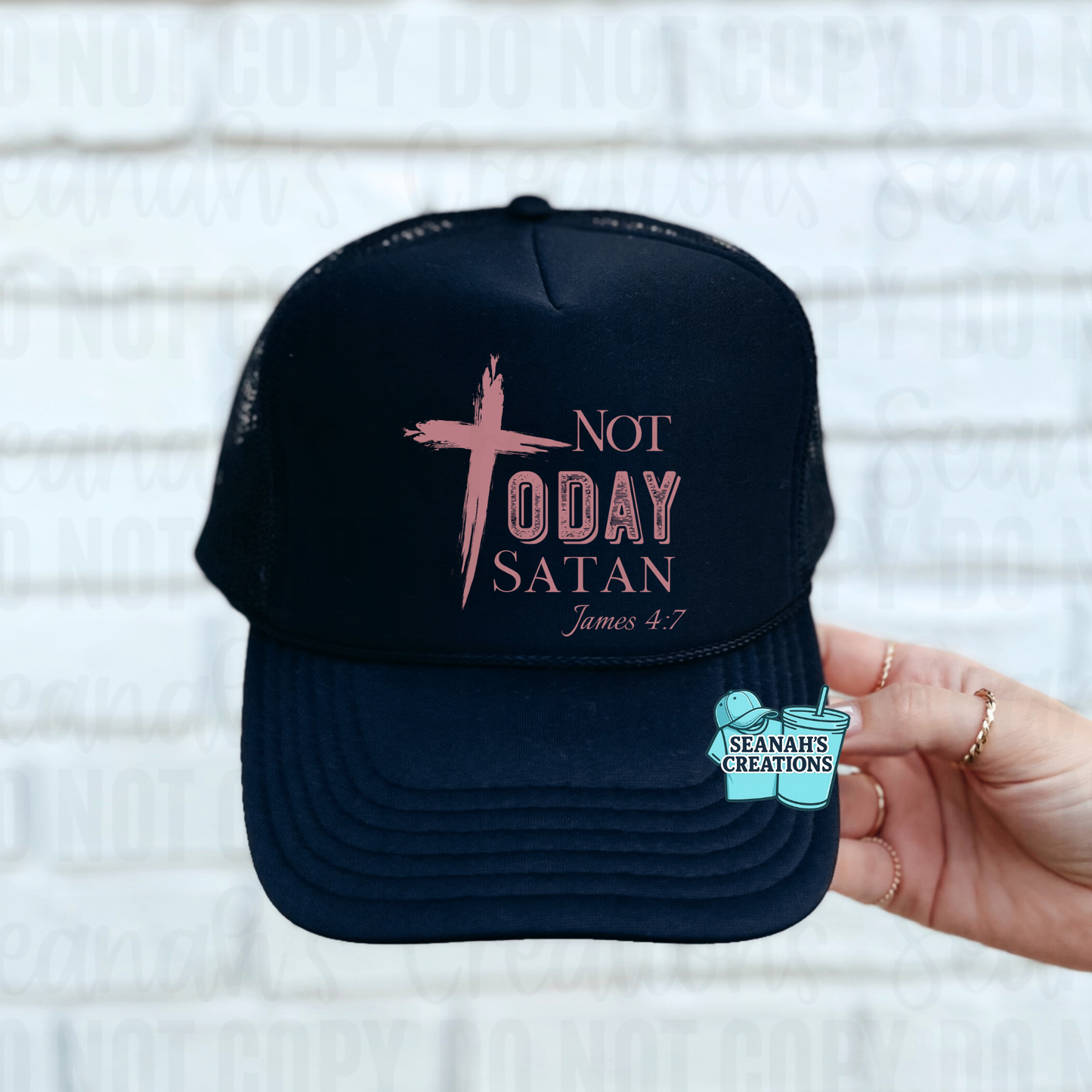 ✝️ Not Today Satan Trucker Hat