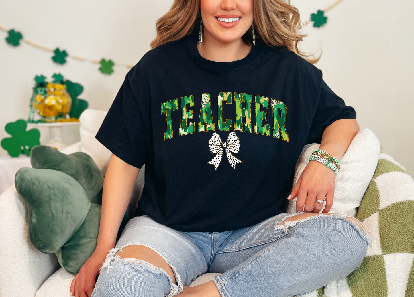 🍀 St. Patrick’s Day Teacher Tee