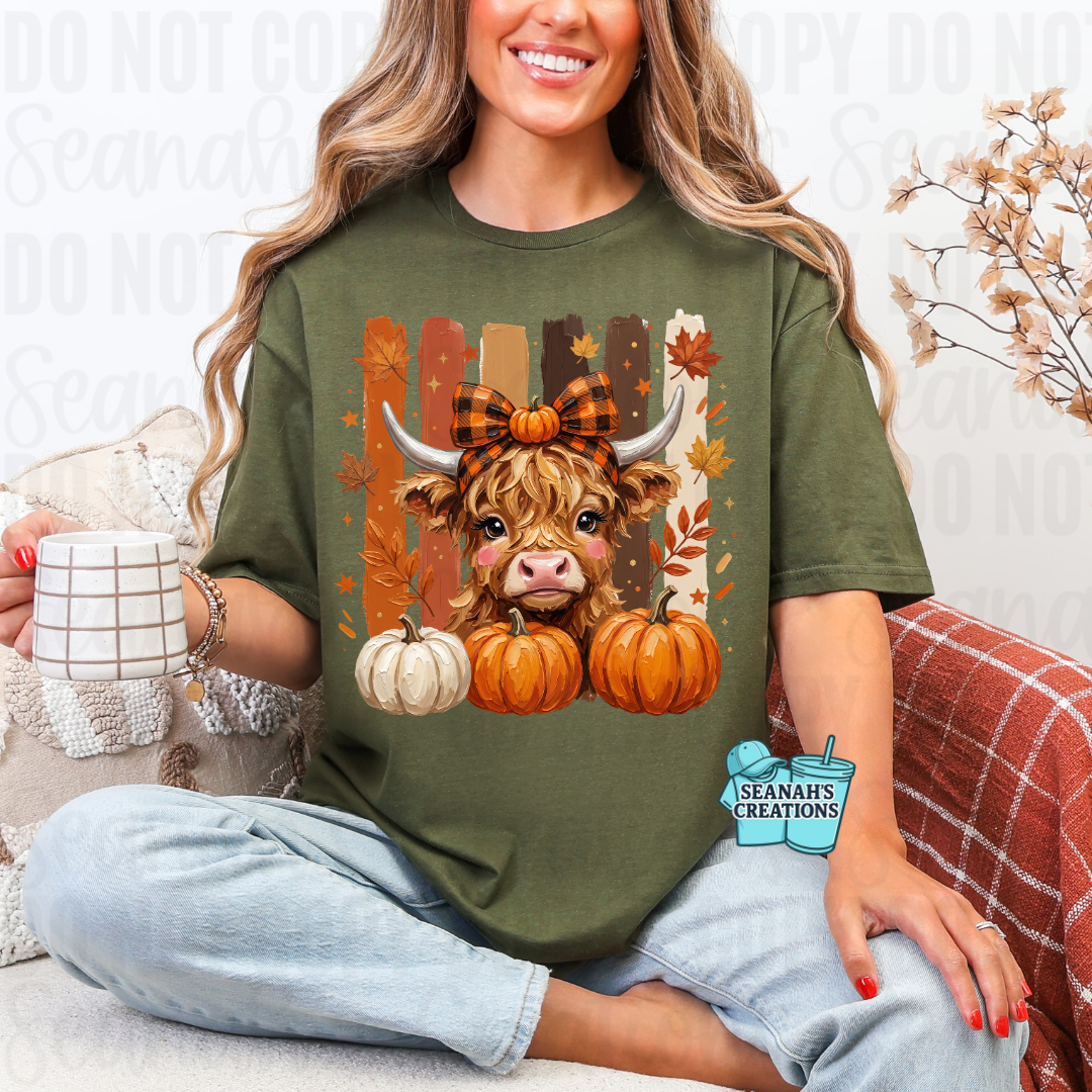🐮🎃 Highland Cow Fall Tee