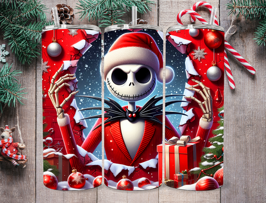 🎄🎃 Jack Skellington Christmas 20oz Tumbler 🎃🎄