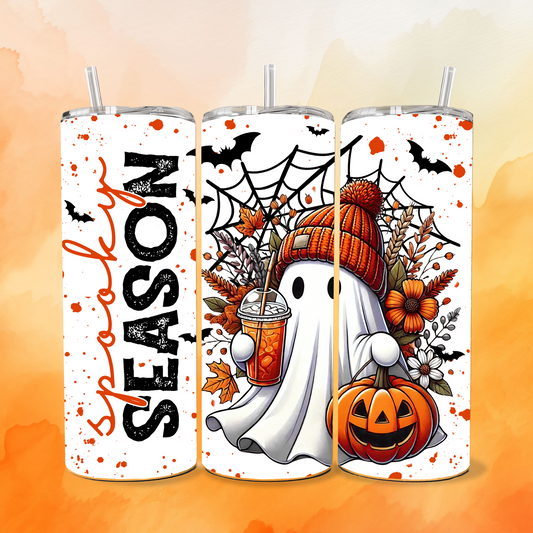 🎃👻 Spooky Season 20oz Tumbler – Ghost Edition 👻🎃