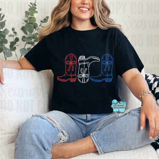 👢 Patriotic boots Tee