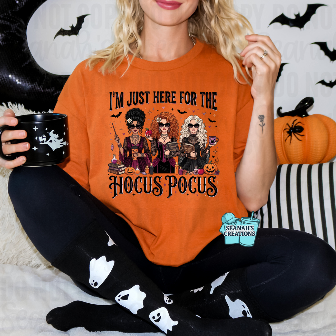 🧙♀️🎃 I’m Just Here for the Hocus Pocus Tee