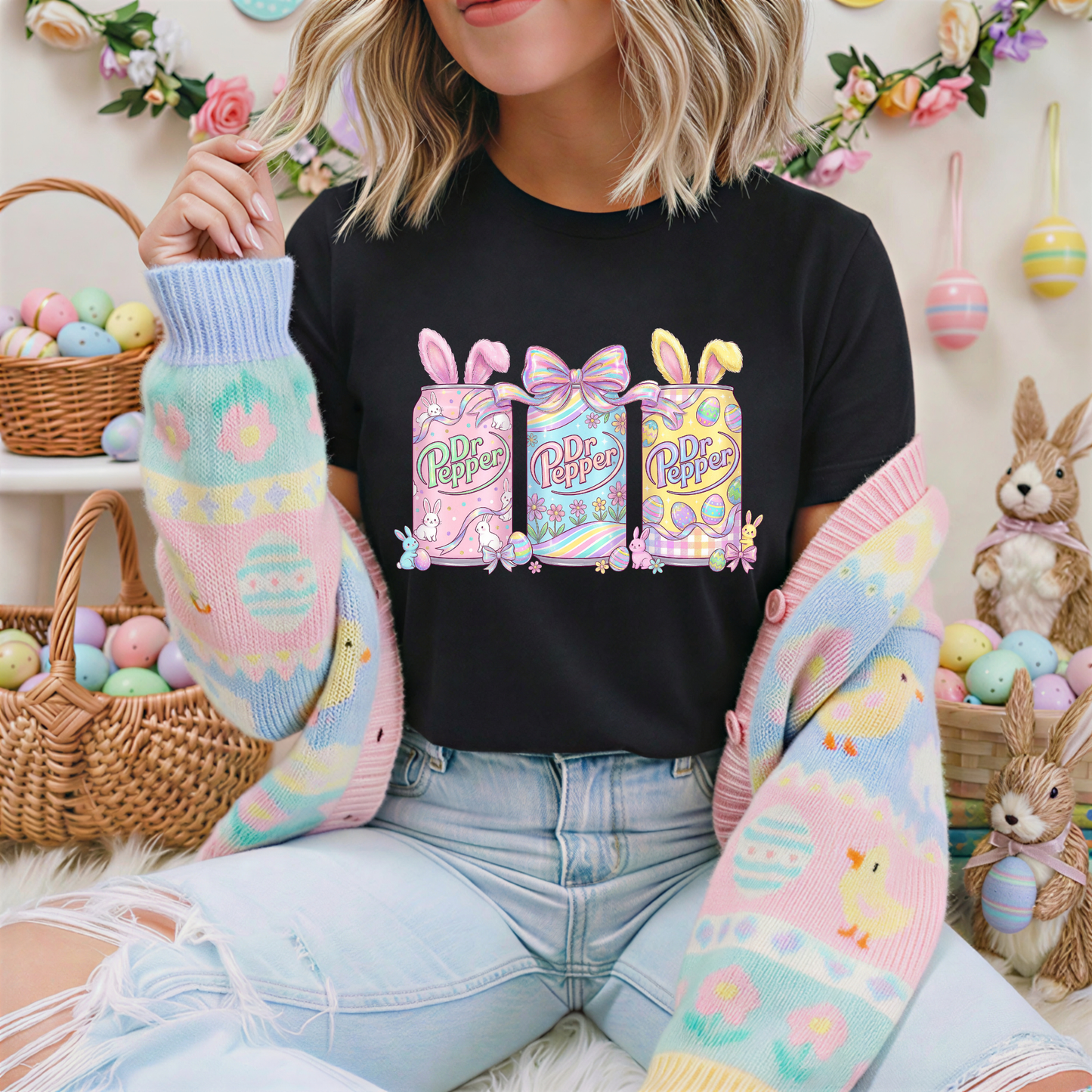🐰🥤 Easter Dr Pepper Trio Tee