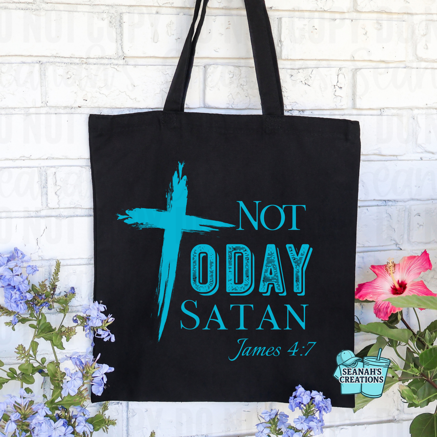 ✝️ Not Today Satan Tote Bag
