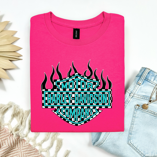 🔥 Harley-Davidson Flames Tee – Ride in Style 🔥