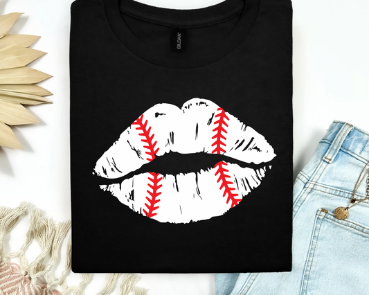 ⚾ Baseball Kiss Lips T-Shirt