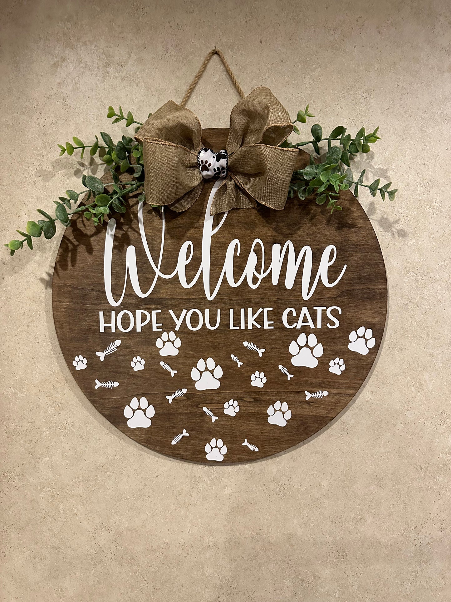 Hope you like cats door sign