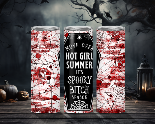 Spooky Bitch Season” 20oz Skinny Tumbler