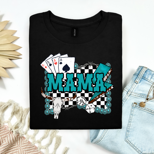 🤠 Western Mama Tee – Cards, Cattle & Country Sass 🤠