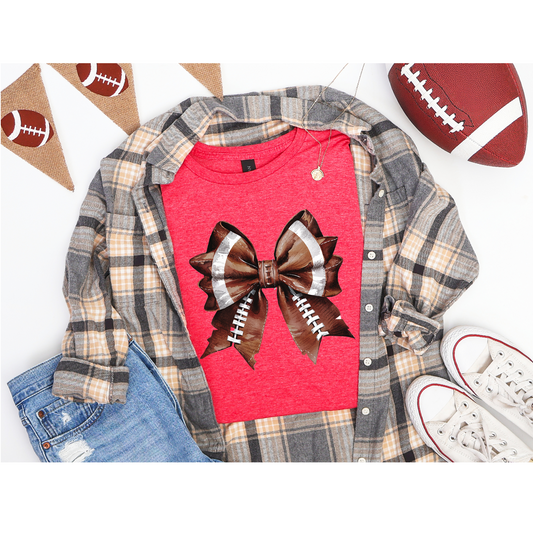 🏈 Football Bow Graphic Tee🏈